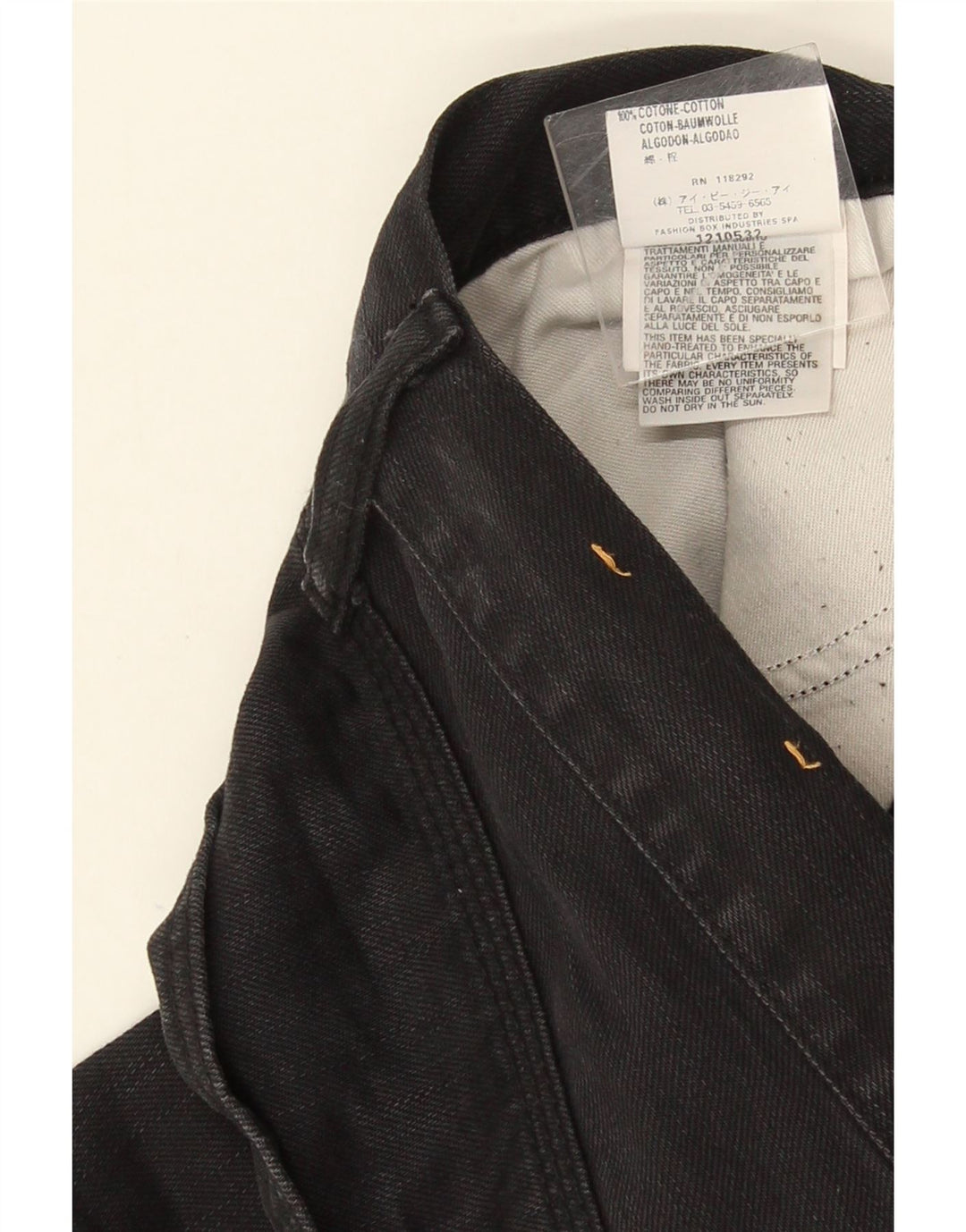 Replay Herren Bootcut Jeans W33 L32 Schwarze Baumwolle