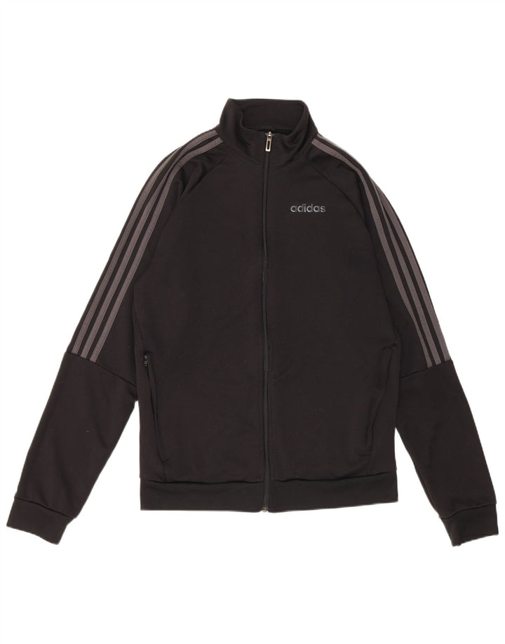 Adidas Damen Climalite Trainingsanzug Top Jacke EU 36/38 Small Schwarz Polyester