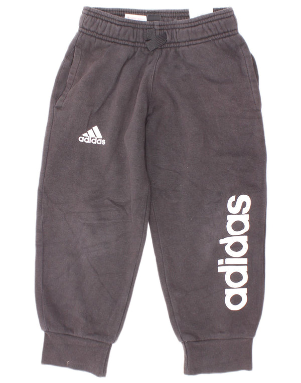 Adidas Jungen Trainingshose mit Grafik, Jogger, 4–5 Jahre, schwarze Baumwolle