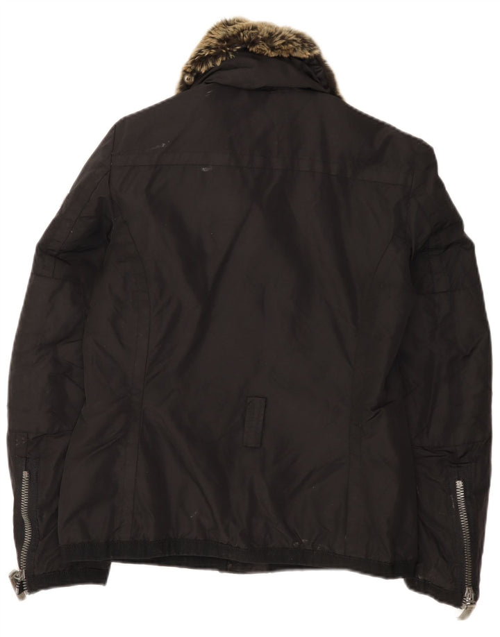 PEUTEREY Damen Wattierte Jacke IT 40 Small Schwarz Polyamid