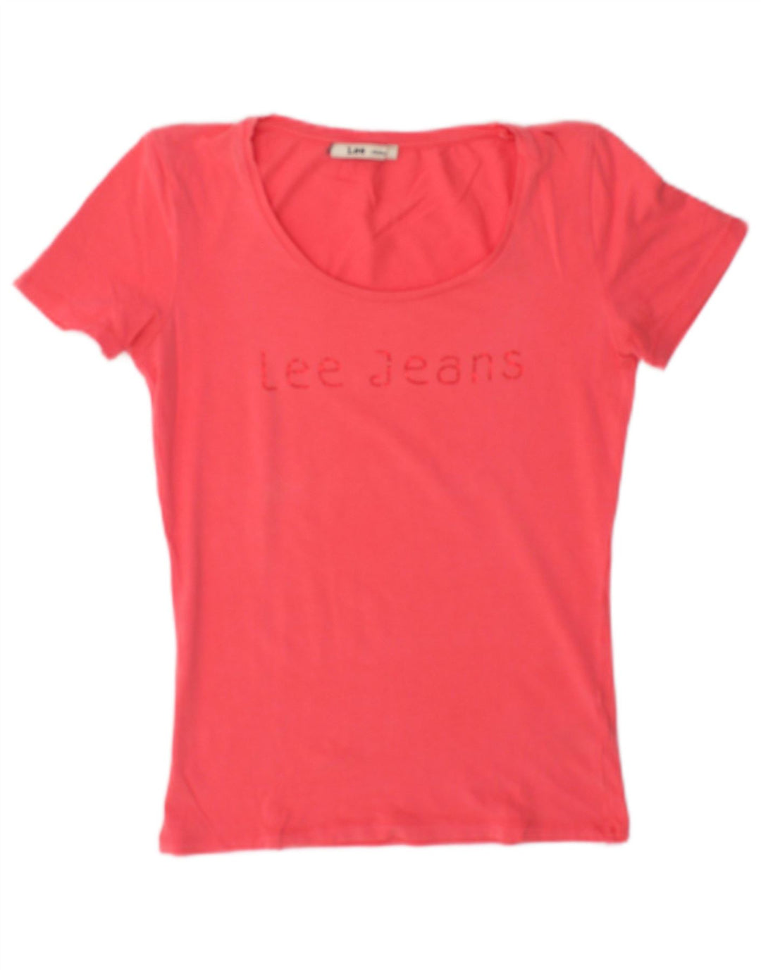 Lee Damen-T-Shirt mit Grafik, UK 12, mittelrosa, Baumwolle