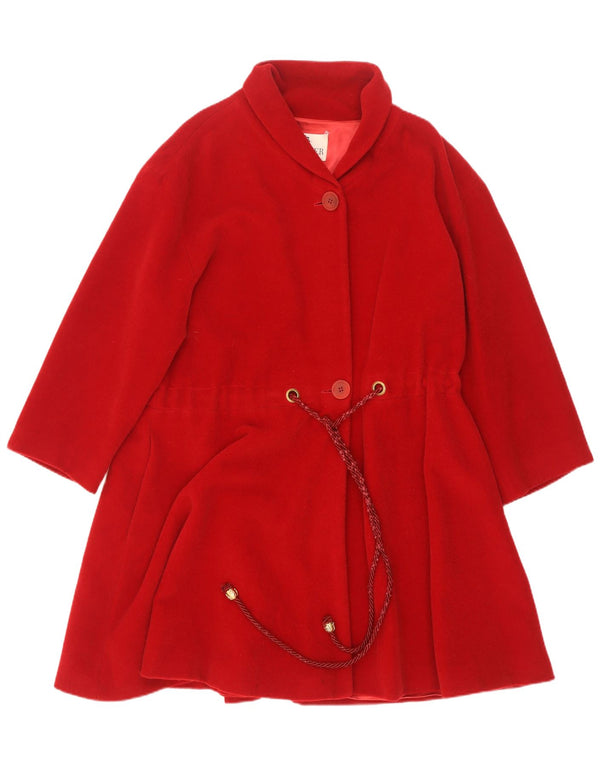 Deni-Cler Damen Übergroßer Mantel UK 10 Kleine rote Wolle