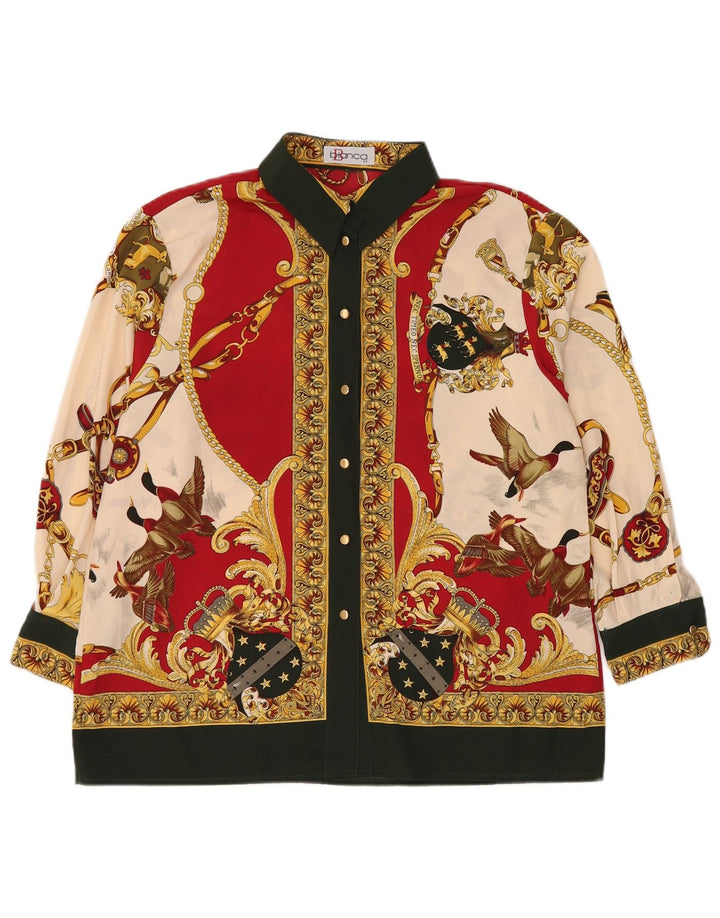 BIANCA Grafik-Hemdbluse für Damen, EU 42, groß, mehrfarbig