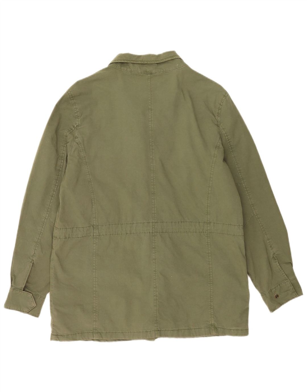Marks & Spencer – Übergroße Utility-Jacke für Damen, UK 8, Größe S, grüne Baumwolle