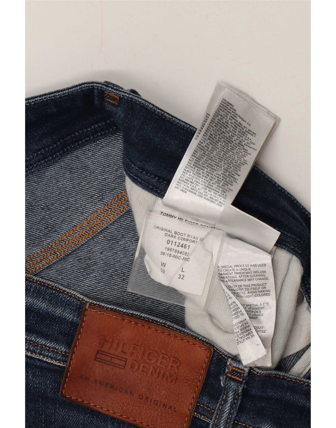 Tommy Hilfiger Herren Bootcut Jeans W32 L32 Blaue Baumwolle