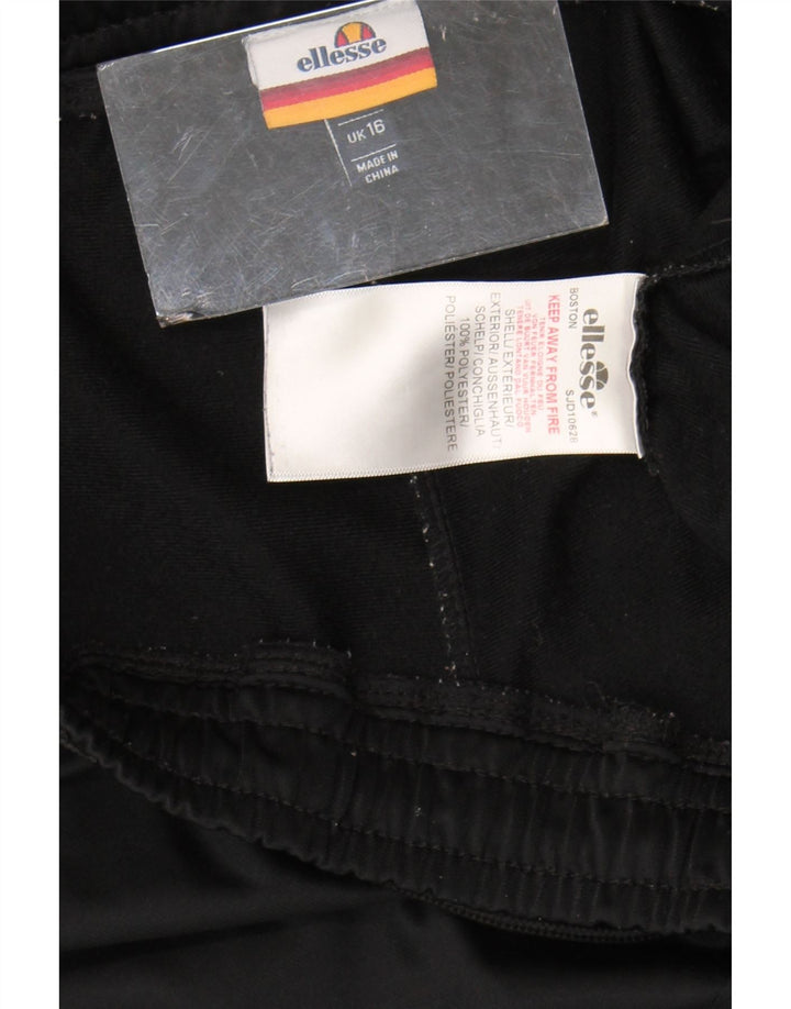 Ellesse Damen Sportshorts UK 16 Large Schwarz Polyester
