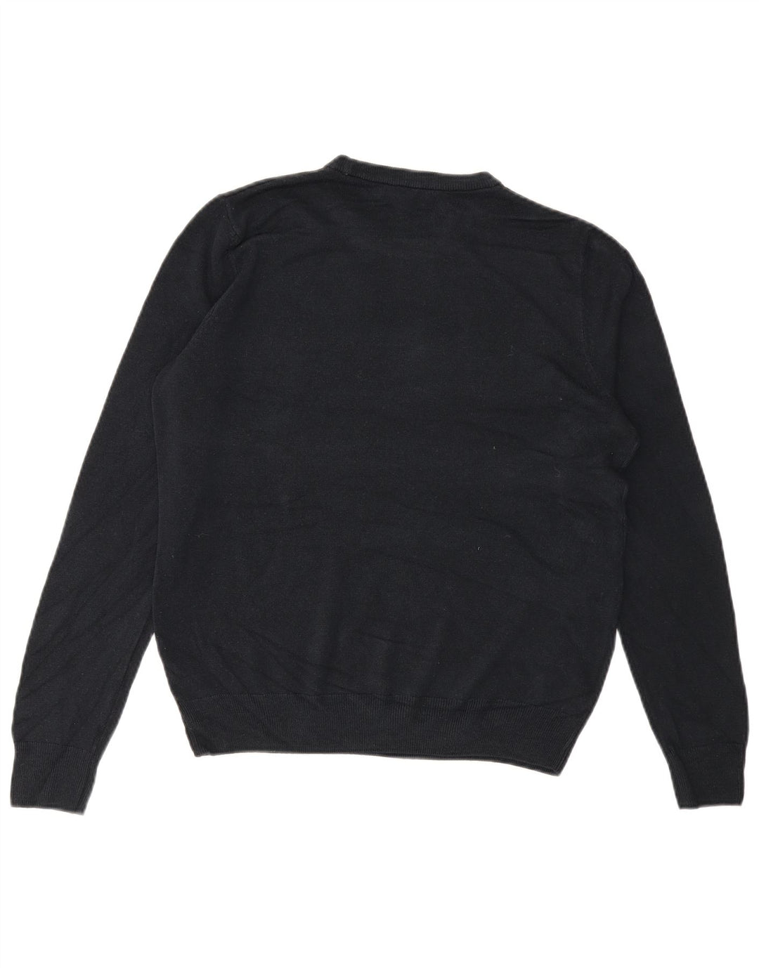 MARKS & SPENCER Herren-Pullover mit Rundhalsausschnitt, Mittelblau, Acryl