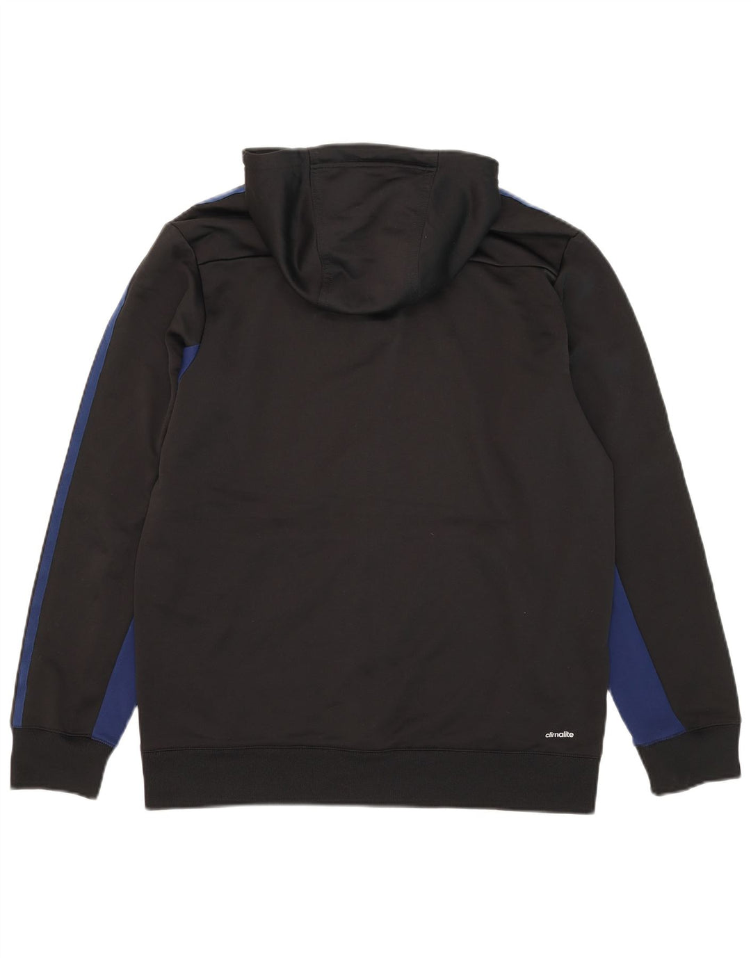Adidas Herren Climalite Zip Hoodie Pullover Medium Schwarz Colourblock Polyester