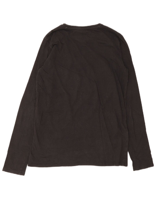 Guess Langarmshirt mit Grafik für Jungen, 15–16 Jahre, Schwarz