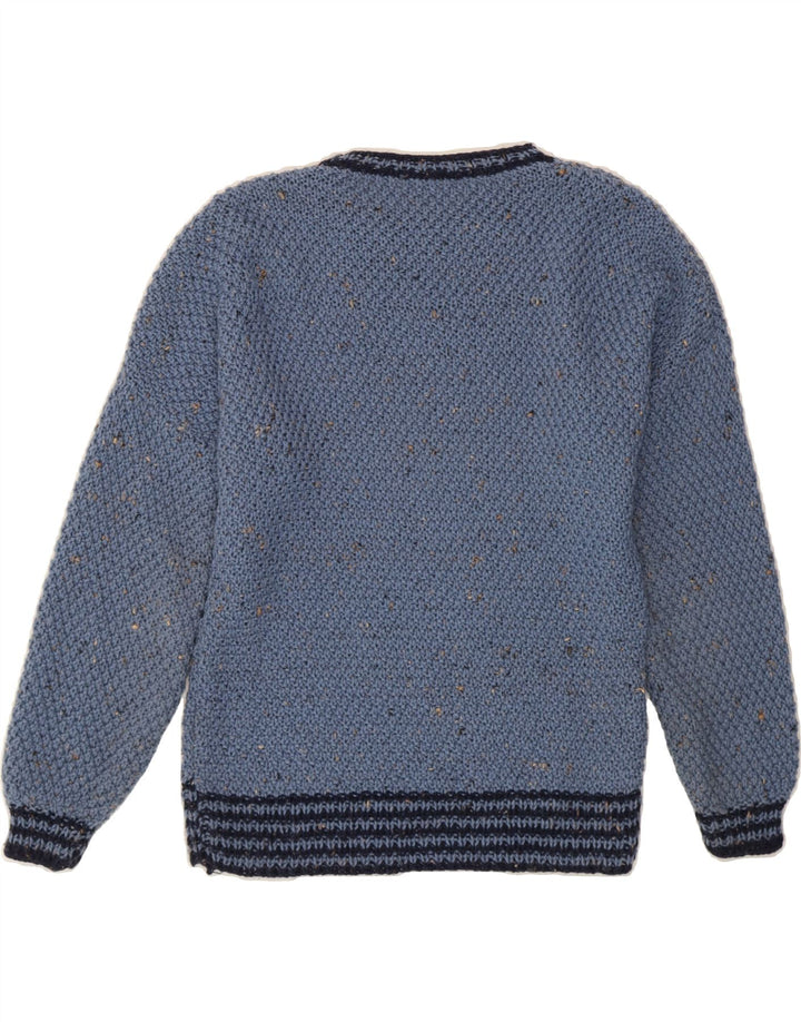 VINTAGE Womens Crew Neck Jumper Sweater UK 16 Large Blue Vintage Vintage and Second-Hand Vintage from Messina Hembry 