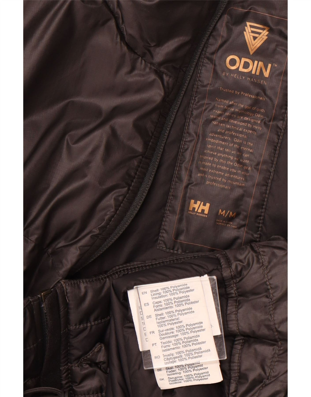 HELLY HANSEN Womens Odin Bomber Jacket UK 14 Medium Black Polyamide