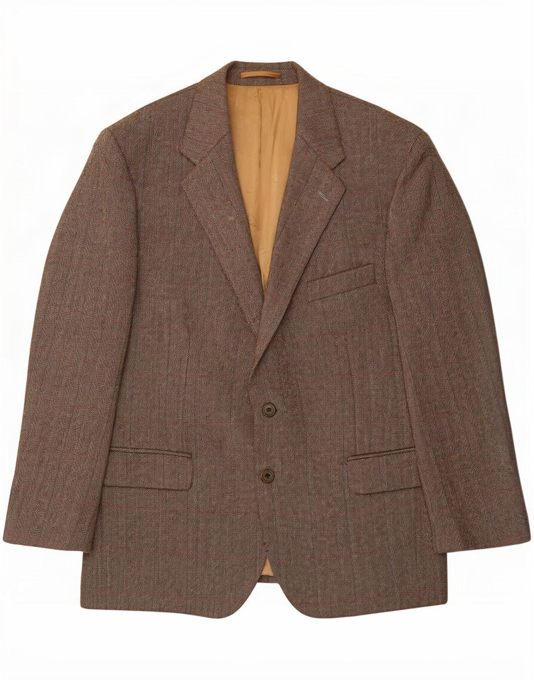 Magee Herren-Blazer mit 2 Knöpfen, UK 46 3XL, graue Schurwolle mit Fischgrätenmuster