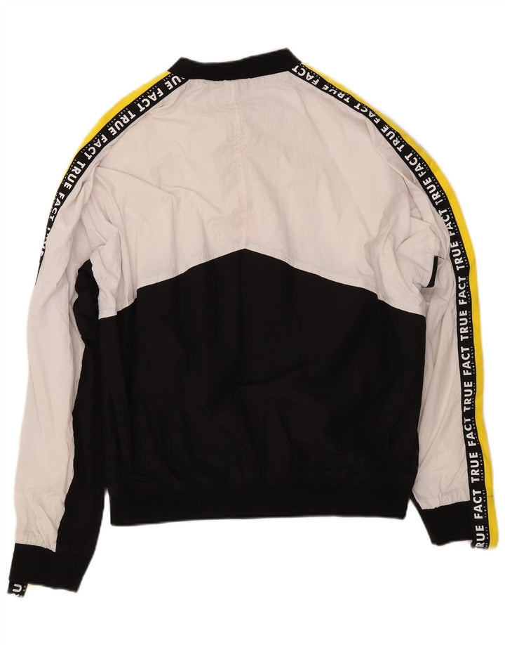 Grafische Windjacke für Herren von ZARA, Gr. 40, Größe L, Weiß, Farbblock