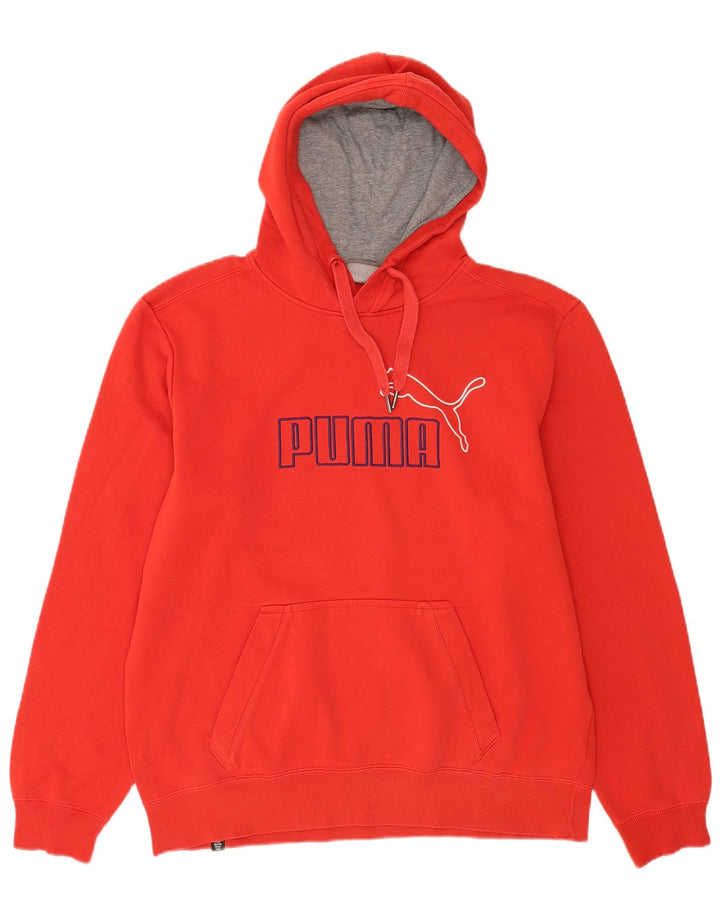 Puma Herren Graphic Hoodie Pullover Große rote Baumwolle