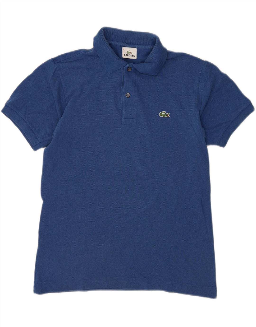 Lacoste Herren-Poloshirt, Größe 2 XS, blaue Baumwolle