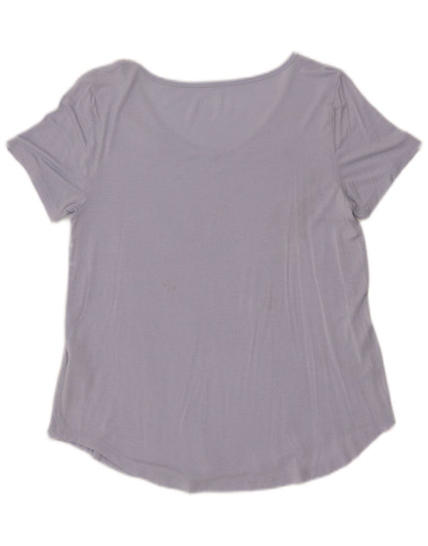 Hollister Damen T-Shirt Top UK 10 Small Blaue Viskose