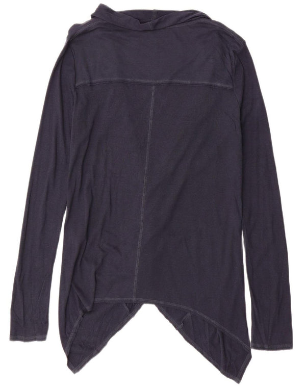 Calvin Klein Jeans Damen-Cardigan-Oberteil UK 14 Mittelmarineblaue Baumwolle