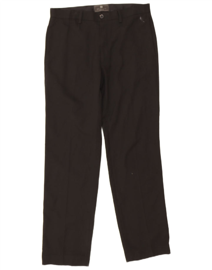 Gerade Chino-Hose für Damen von Marks & Spencer, W32, L31, Schwarz, Polyester