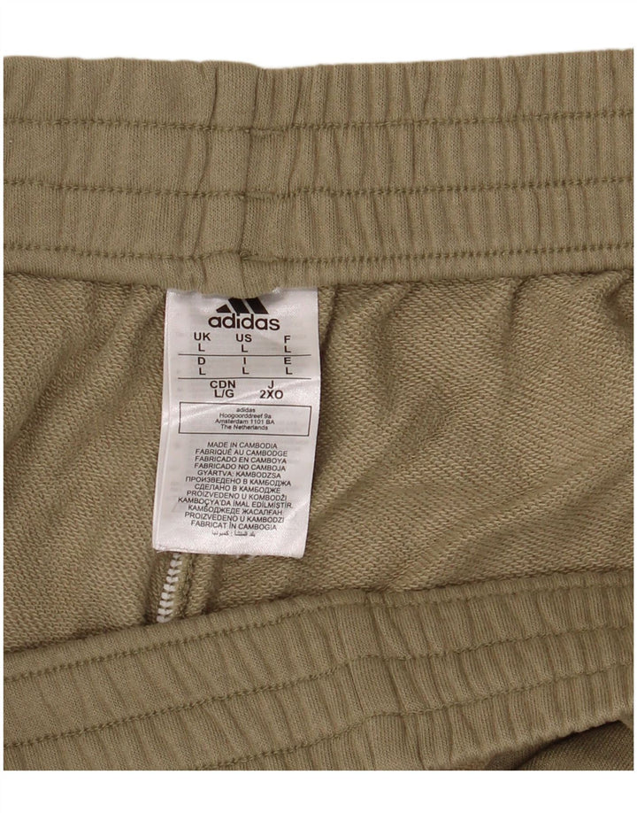 Adidas Herren Sportshorts, groß, Khaki, Baumwolle
