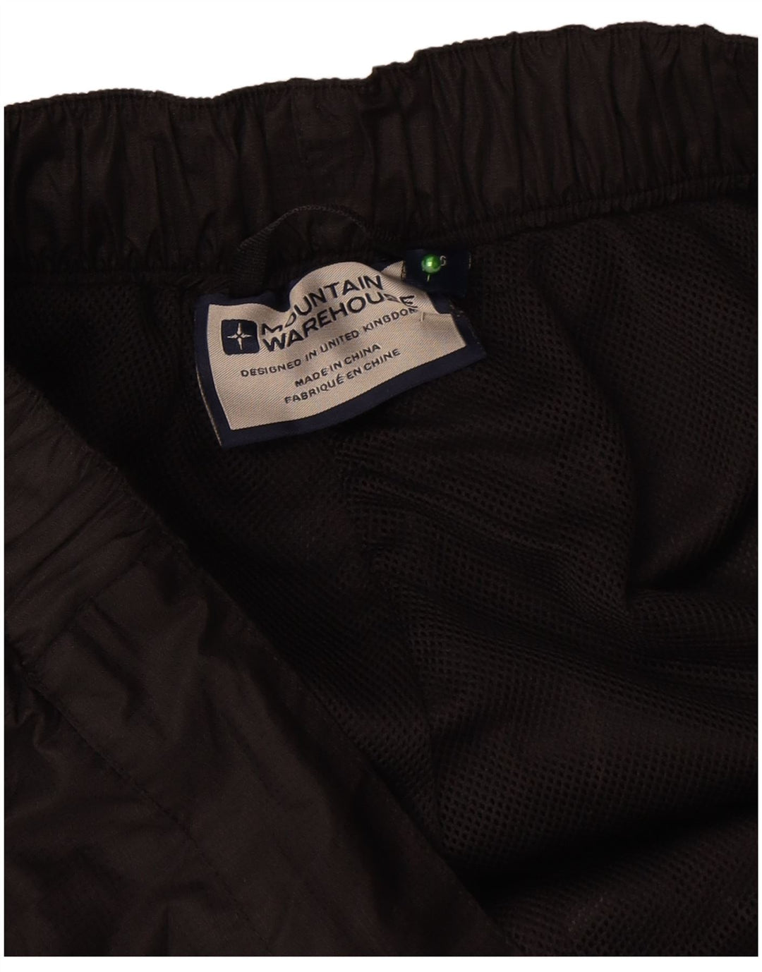 Mountain Warehouse Gerade wasserdichte Herrenhose, Größe L, W36, L31, Schwarz