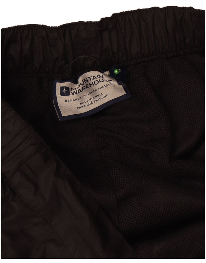 Mountain Warehouse Gerade wasserdichte Herrenhose, Größe L, W36, L31, Schwarz