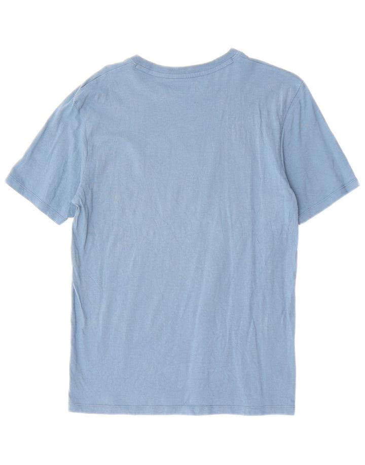 TIMBERLAND Herren-T-Shirt mit normaler Passform, mittelblauer Baumwolle, Grafik