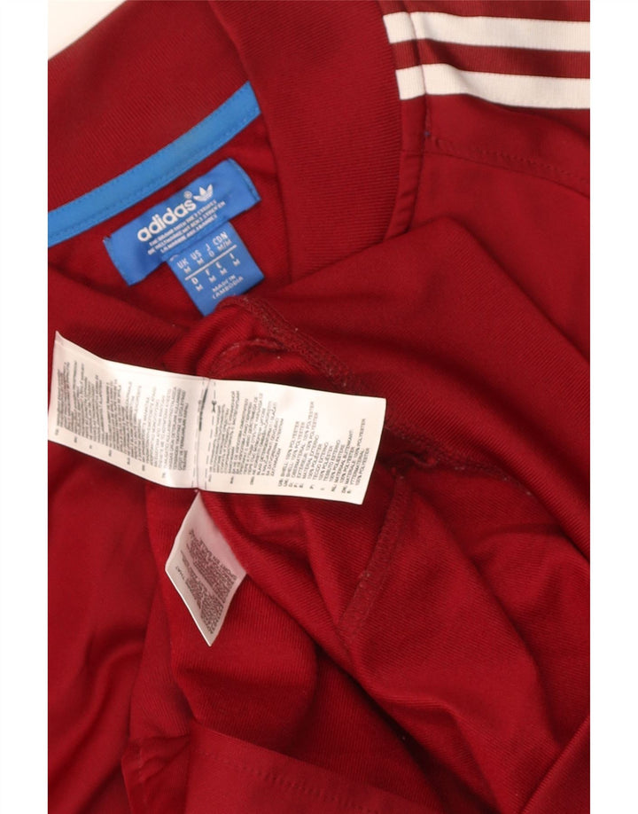 Adidas Herren-Trainingsanzug-Top-Jacke, mittelbraunes Polyester