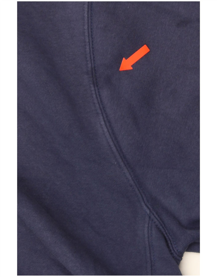 NIKE Herren-Kapuzenpullover mit Reißverschluss, mittlere marineblaue Baumwolle
