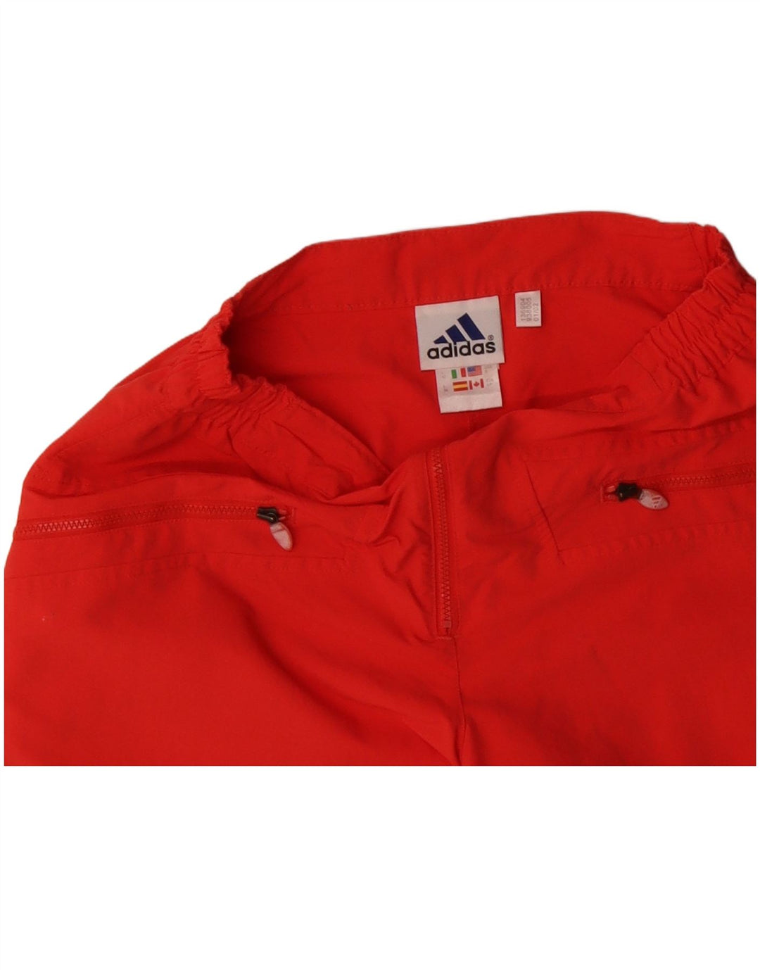 ADIDAS Damen Bermudashorts UK 10 Small W28 Orange Polyamid