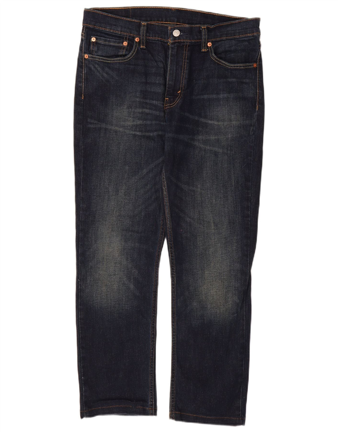 LEVI'S Mens 511 Slim Jeans W32 L32 Navy Blue Cotton