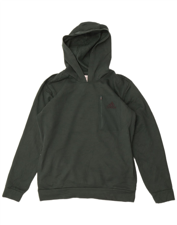 Adidas Herren Kapuzenpullover, Größe L, Grün