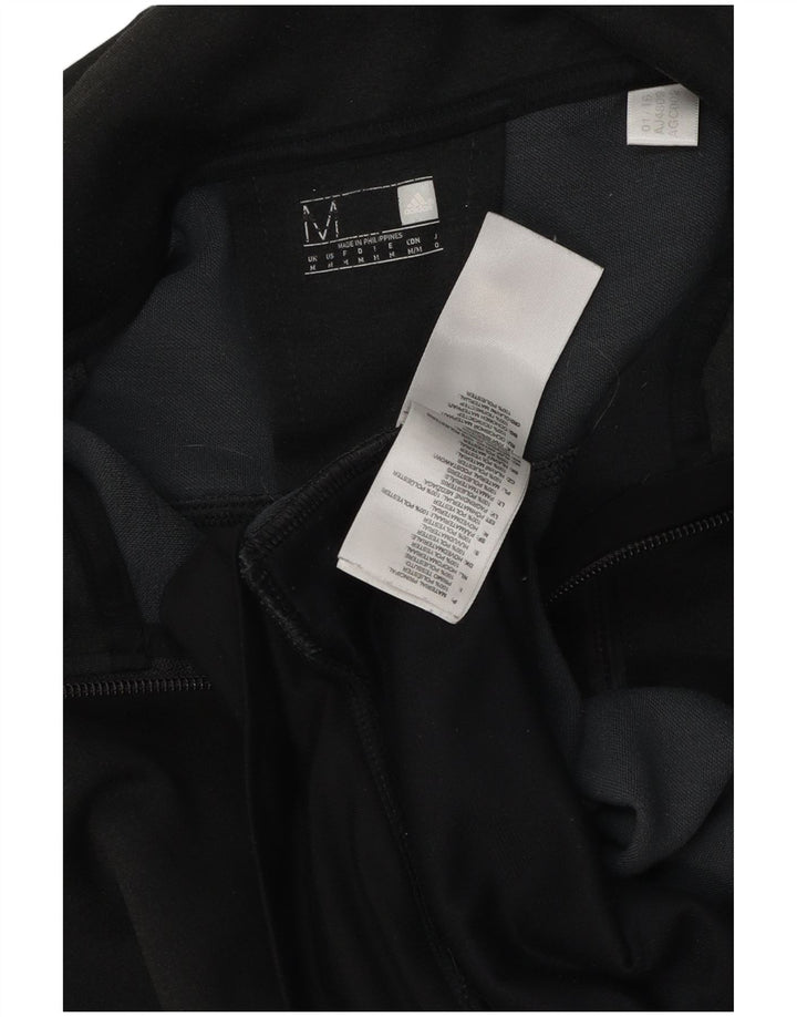 Adidas Herren Zip Hoodie Pullover Medium Schwarz Polyester