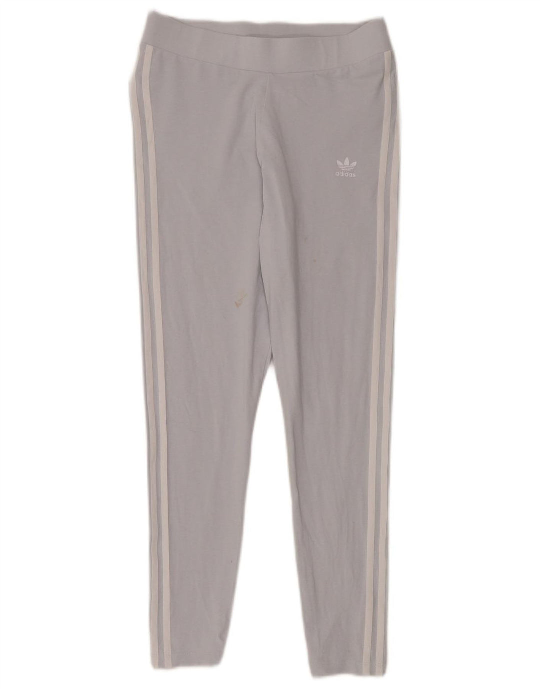 ADIDAS Damen Leggings UK 16 Große blaue Baumwolle