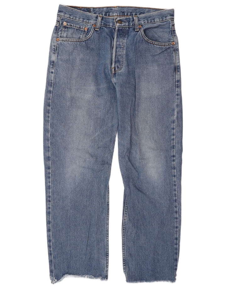 Levi's Herren 582 Straight Jeans W32 L28 Blaue Baumwolle