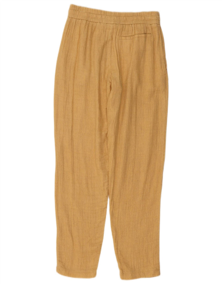 Zara Damen Tapered Chinohose Mittel W28 L30 Beige