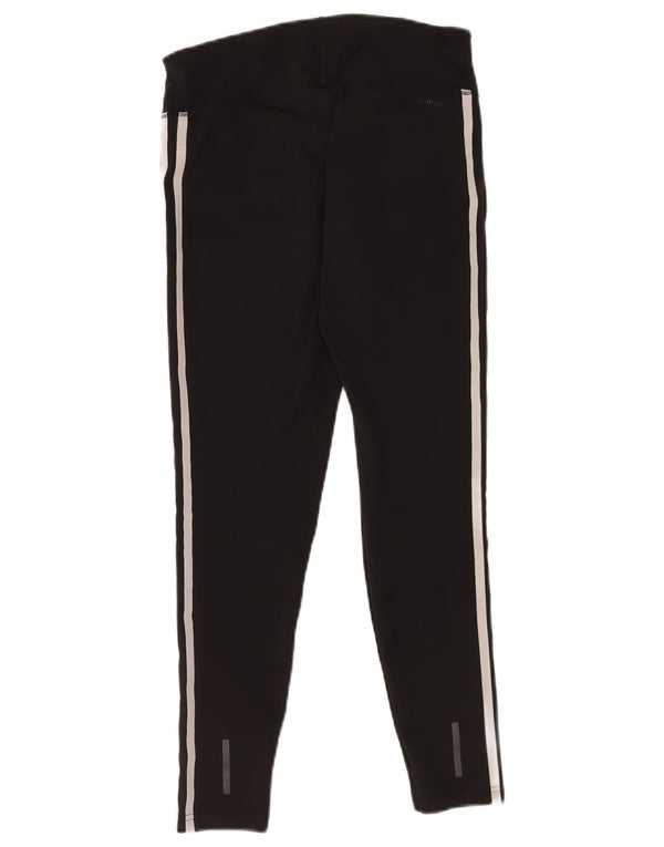 Adidas Damen Leggings UK 8-10 W26 L26 Schwarz Polyester Sport