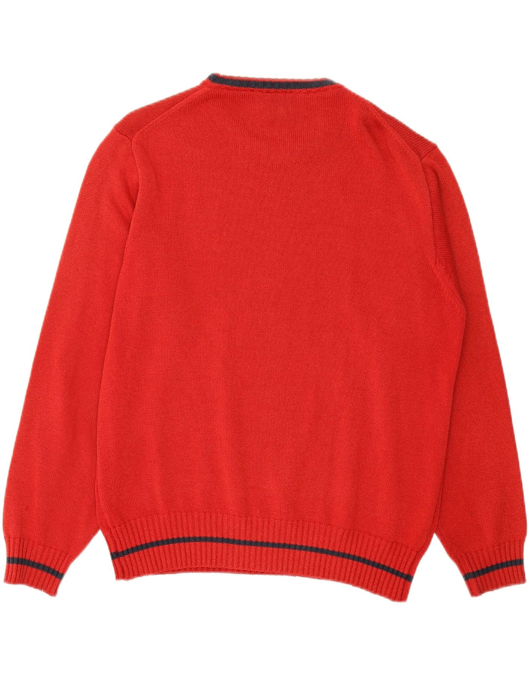 ELLESSE Mens Crew Neck Jumper Sweater Large Red Cotton Vintage Ellesse and Second-Hand Ellesse from Messina Hembry 