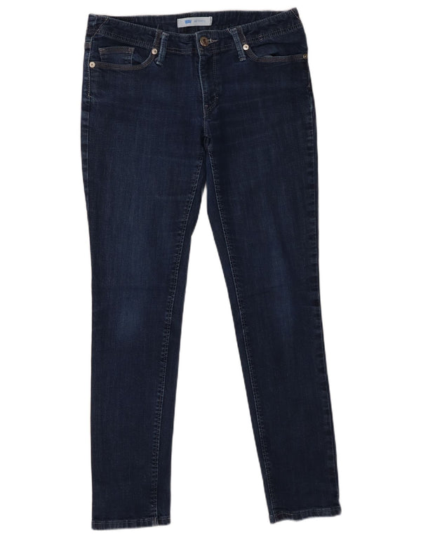 Levi's Damen 524 Skinny Jeans US 11 Large W30 L29 Marineblau Baumwolle