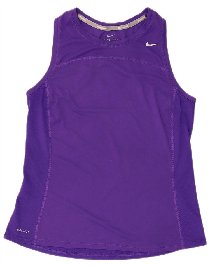 NIKE Damen Dri Fit Weste Top UK 12 Medium Lila