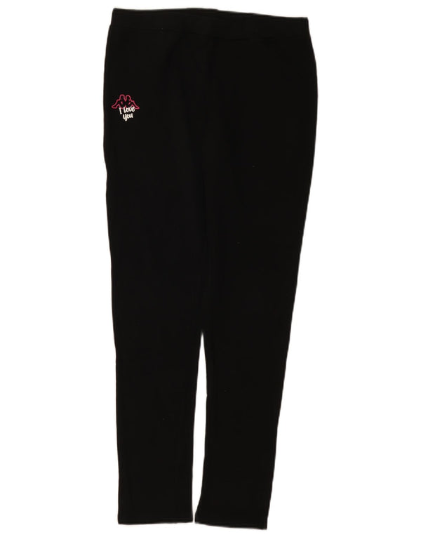 Kappa Girls Leggings 15-16 Years Black Cotton