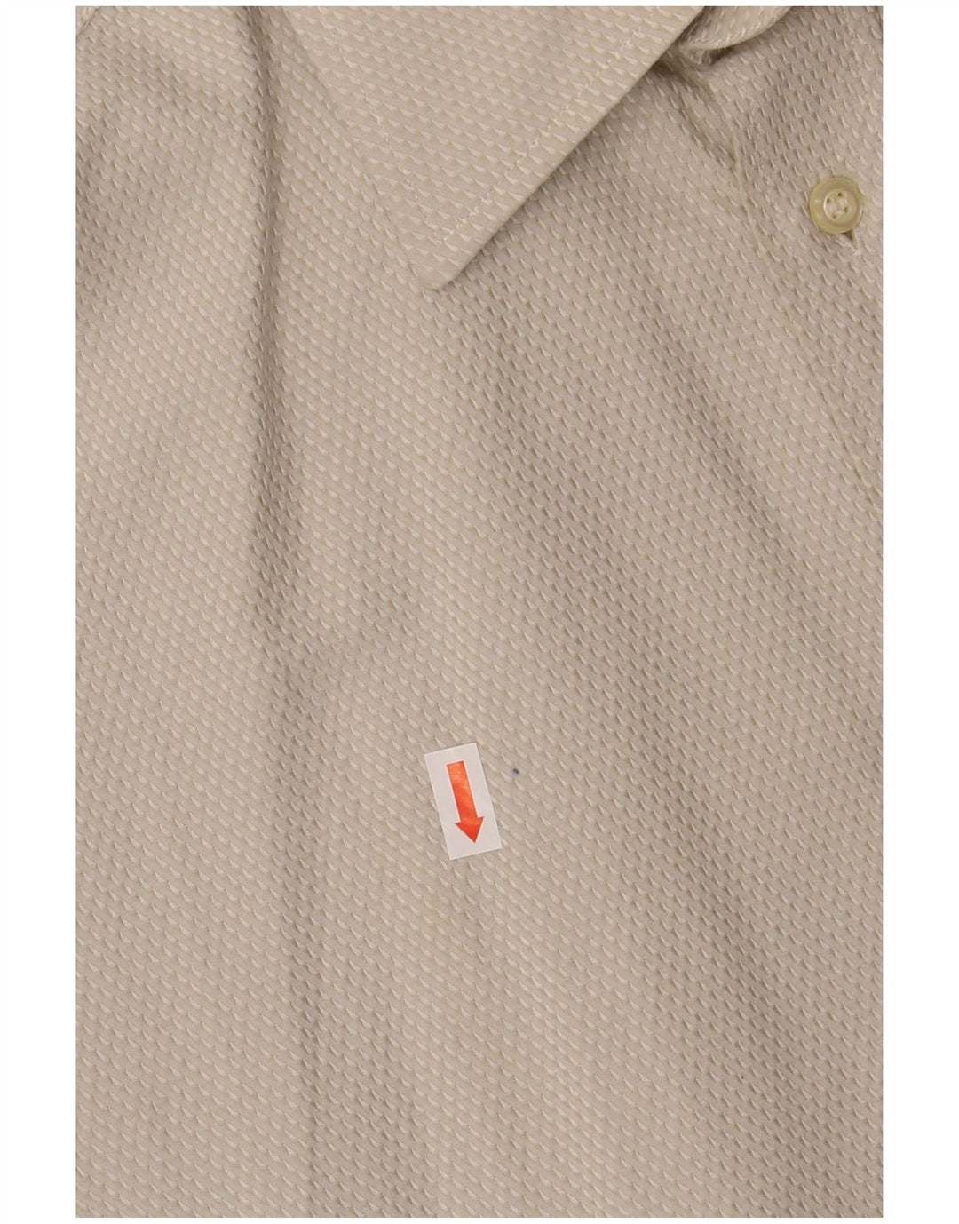 ROCCOBAROCCO Herrenhemd Größe 41 16 Große beige Baumwolle