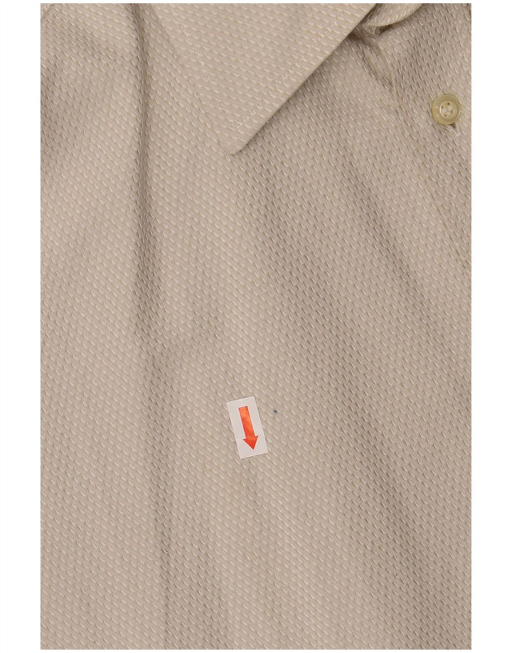 ROCCOBAROCCO Herrenhemd Größe 41 16 Große beige Baumwolle