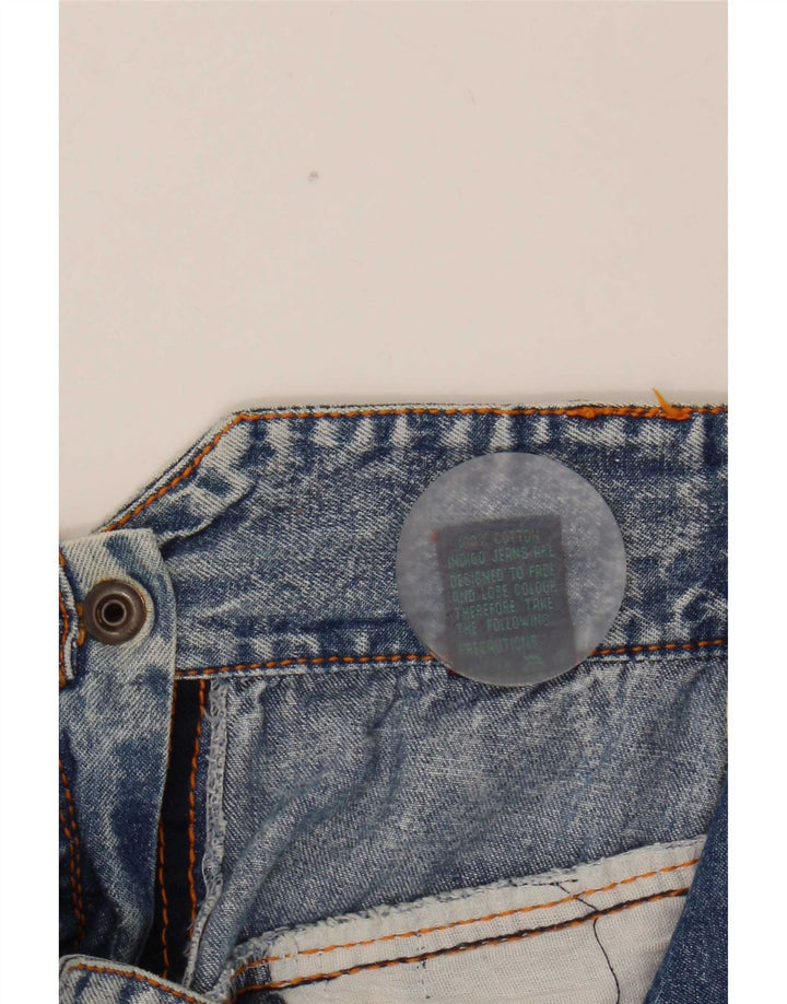 Vintage Damen Jeansrock IT 42 Medium W28 Blaue Baumwolle