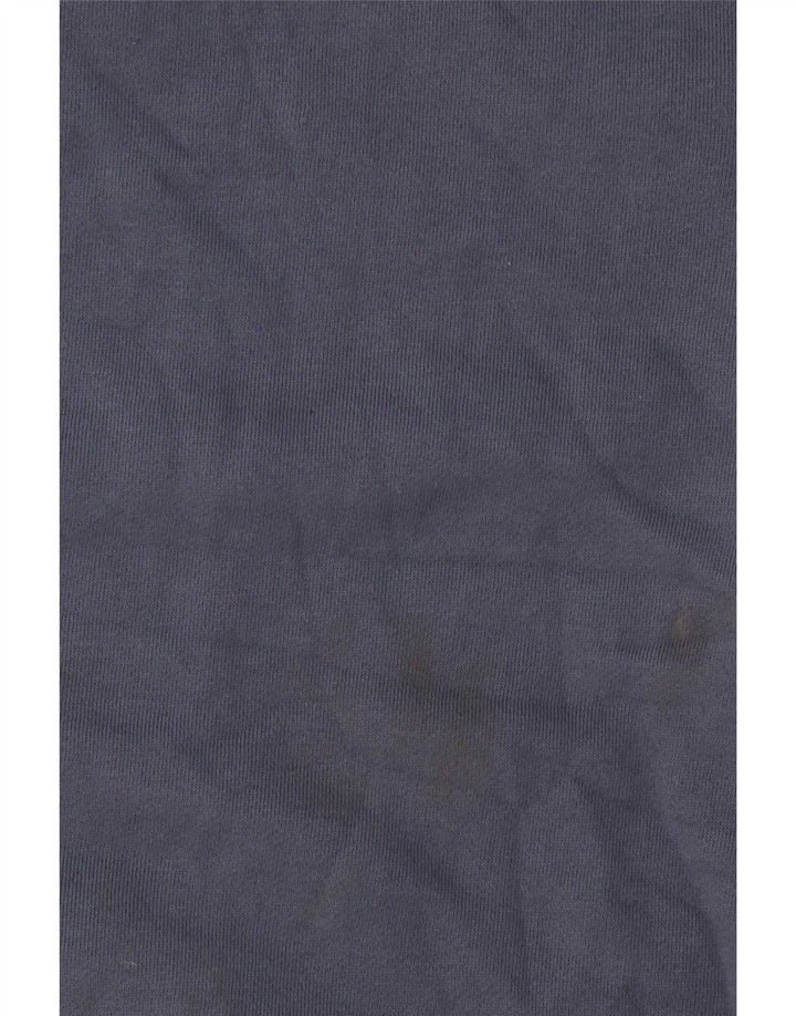 Crew Clothing Herren-Sweatshirt-Pullover aus mittelblauer Baumwolle