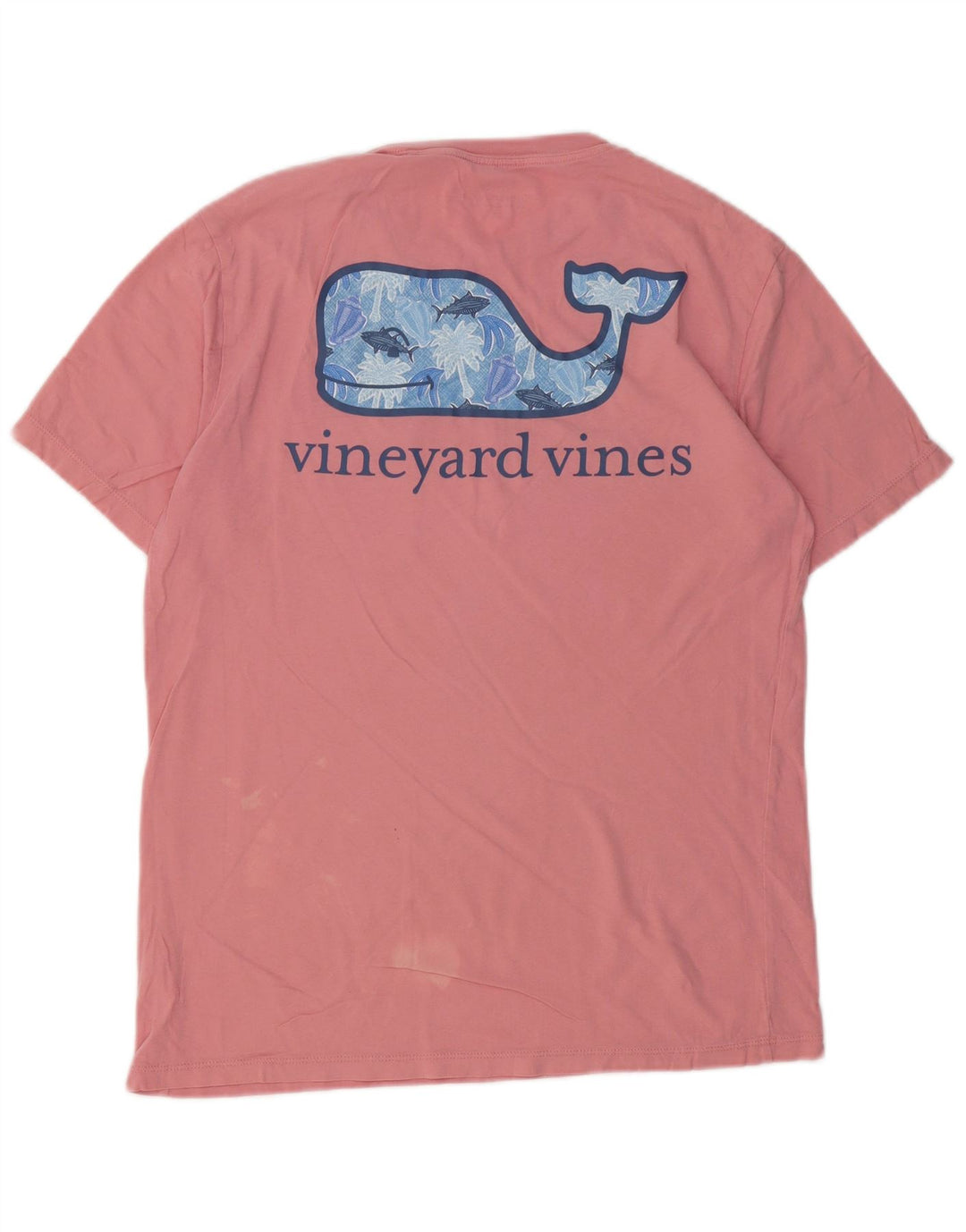 VINEYARD VINES Herren-T-Shirt mit Grafik, Größe S, rosa Baumwolle