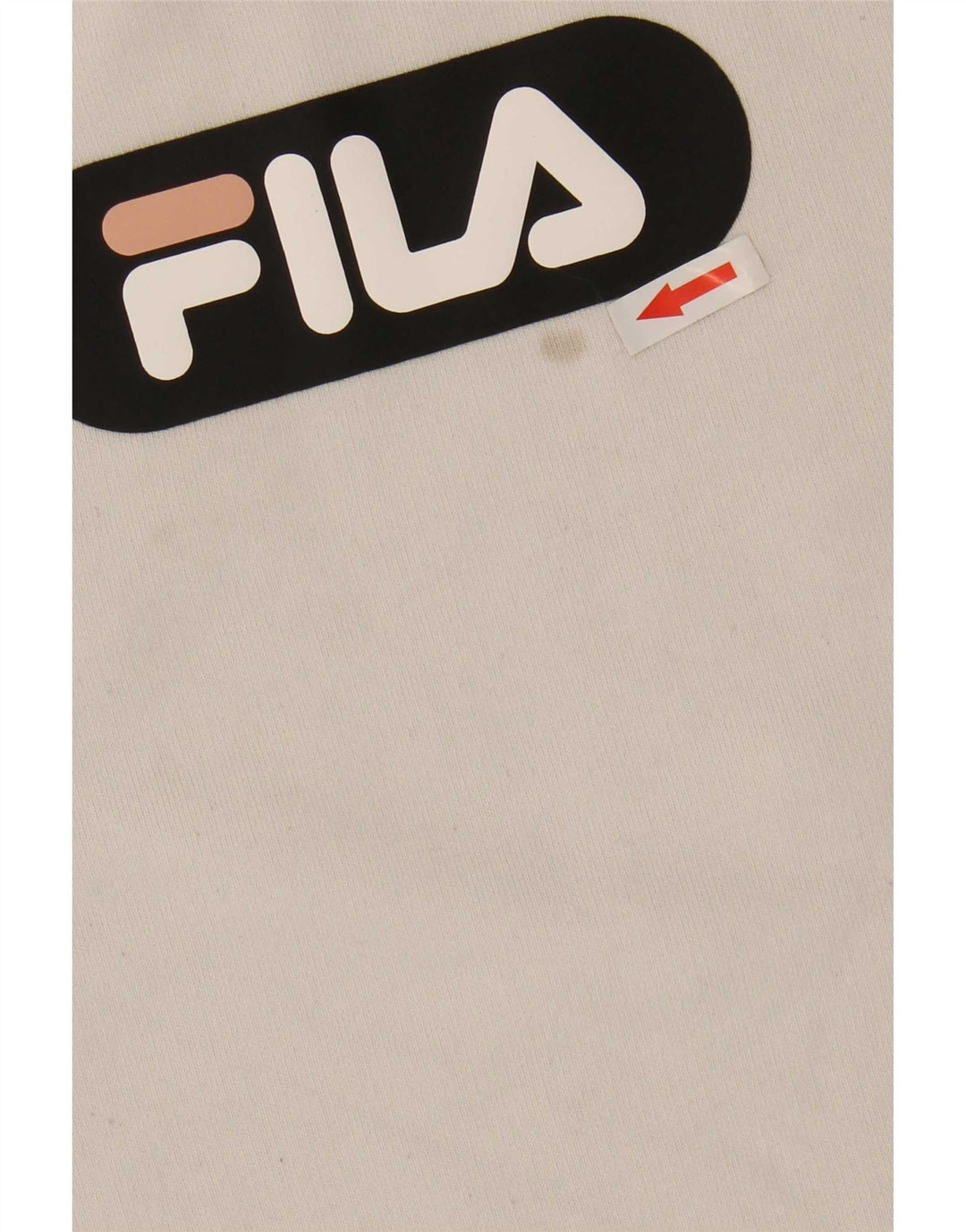 Fila Damen-Pullover, übergroßer Crop-Sweatshirt, Gr. 10, Größe S, Weiß, Farbblock