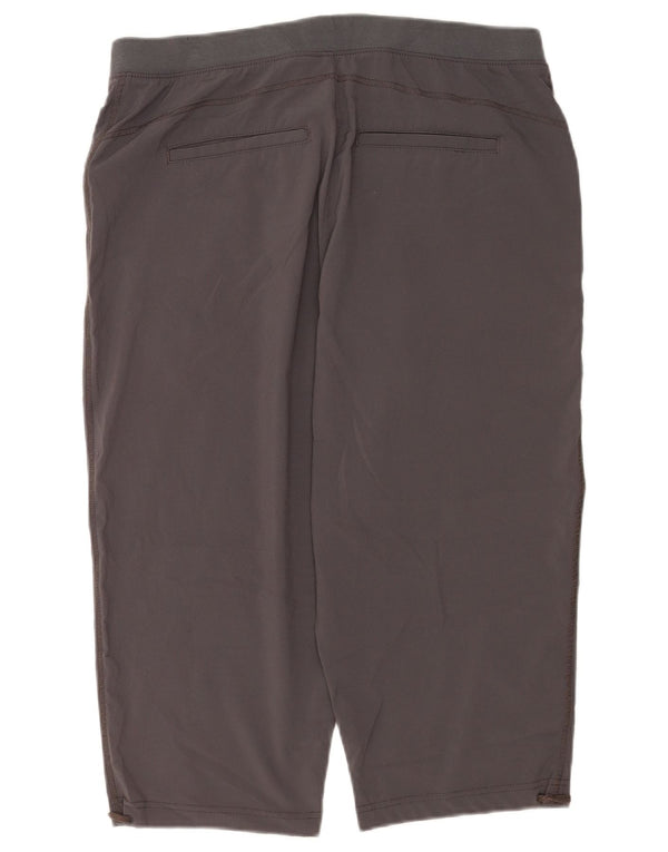 Lee Damen Caprihose US 14 XL W34 Graues Polyester