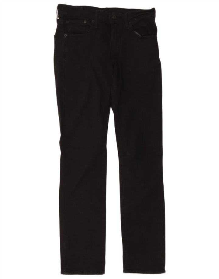Levi's Herren 511 Slim Jeans W28 L32 Schwarze Baumwolle