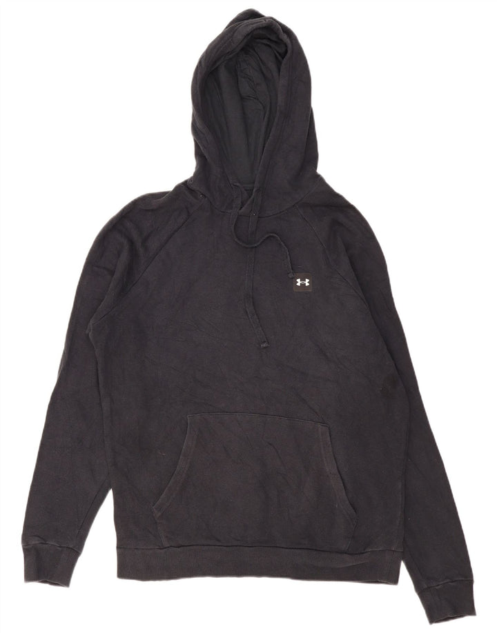 Under Armour Herren-Kapuzenpullover aus mittelschwarzer Baumwolle