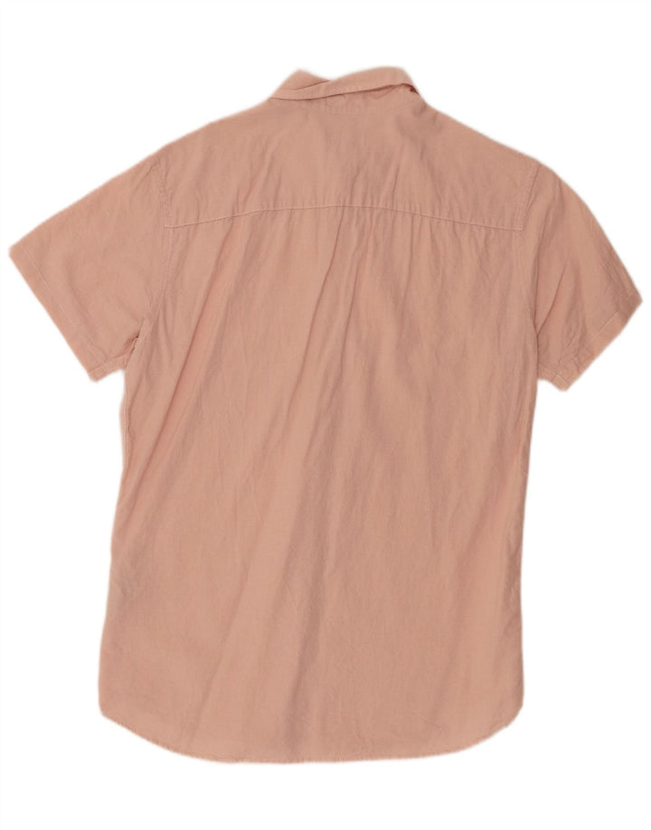 Jack & Jones Herren Kurzarmhemd Mittelrosa Baumwolle